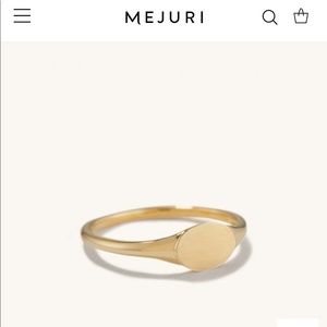 Mejuri Solid 14K Gold Signet Ring